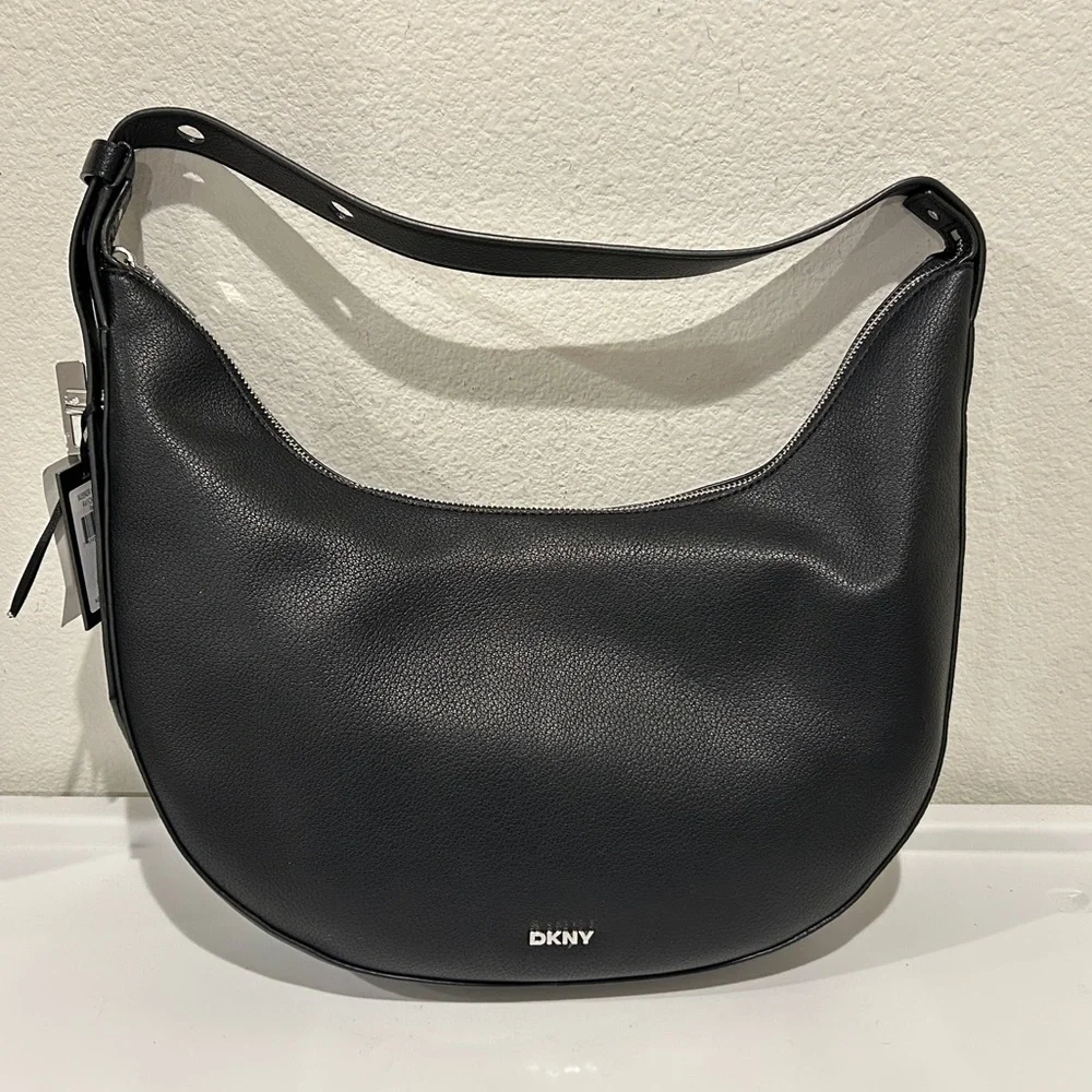 DKNY Bleeker Large Leather Hobo Bag, New with Tag
